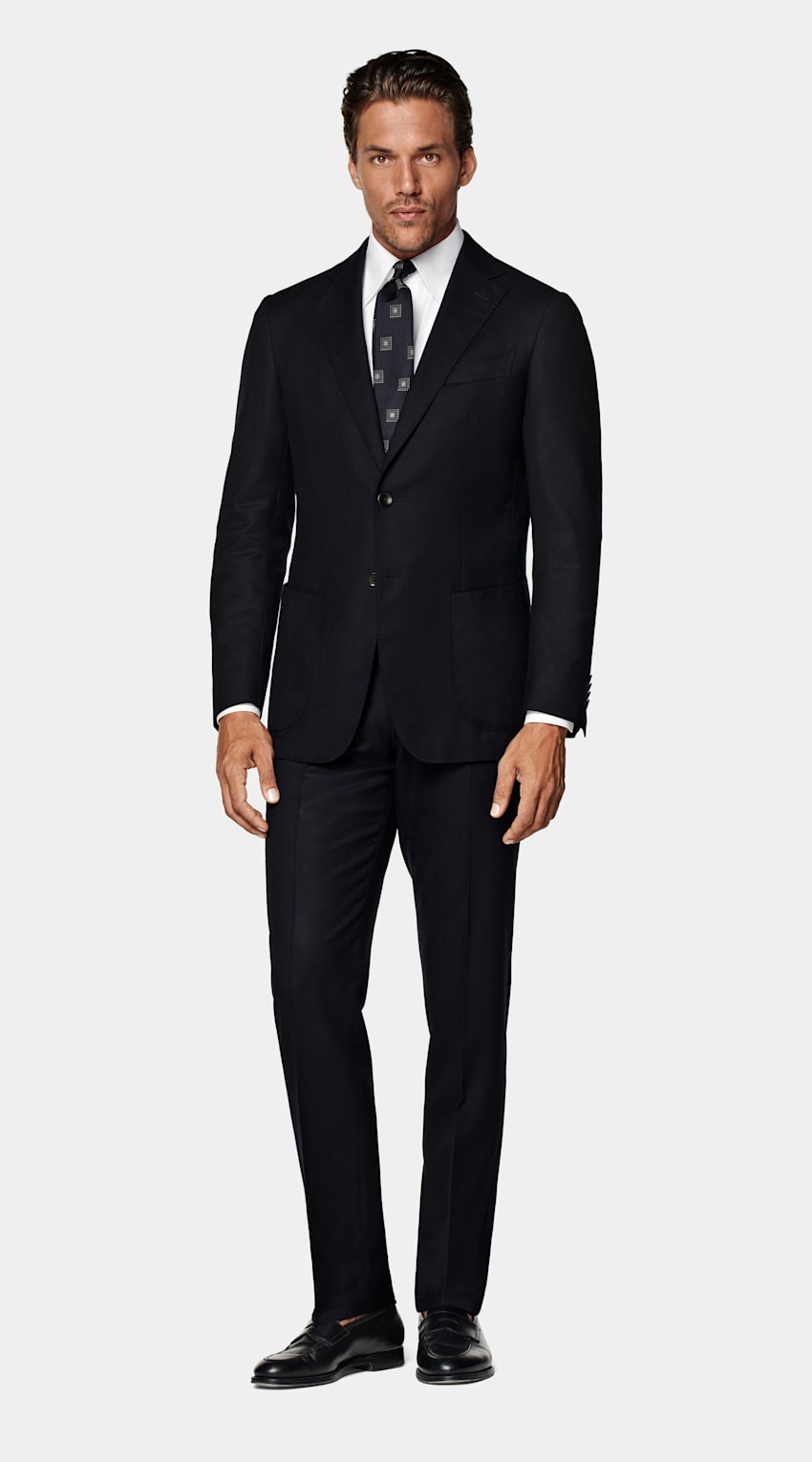 Navy Tailored Fit Havana Suit