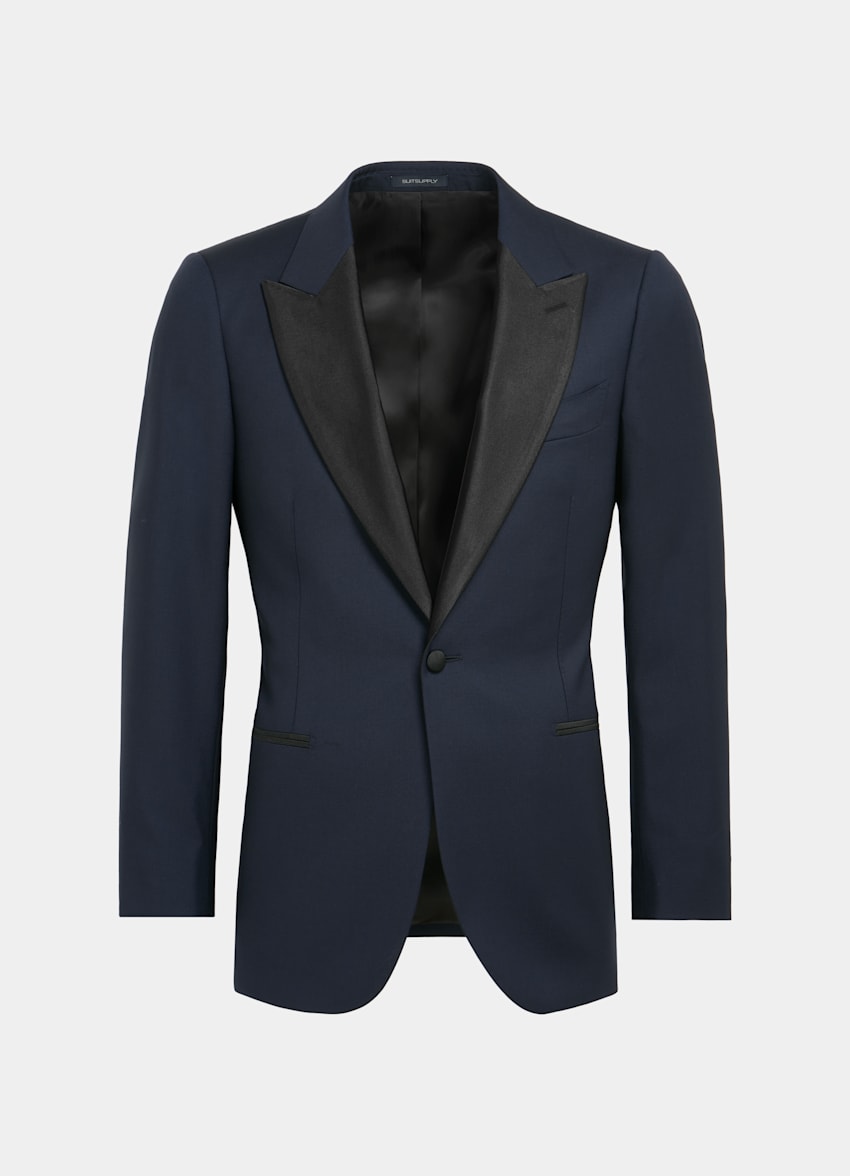 Navy Tailored Fit Lazio Tuxedo