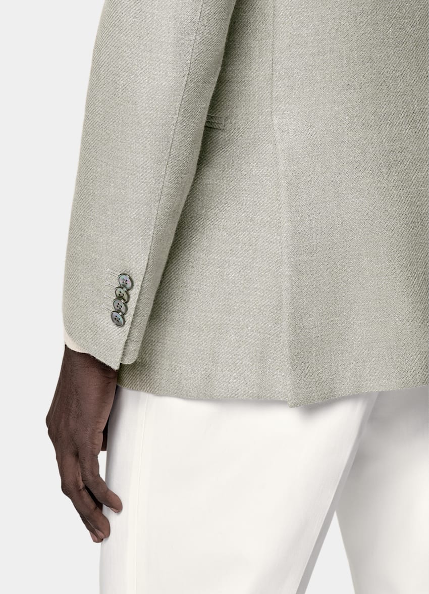 Mid Green Tailored Fit Havana Blazer