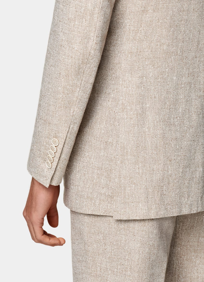 Sand Tailored Fit Milano Suit