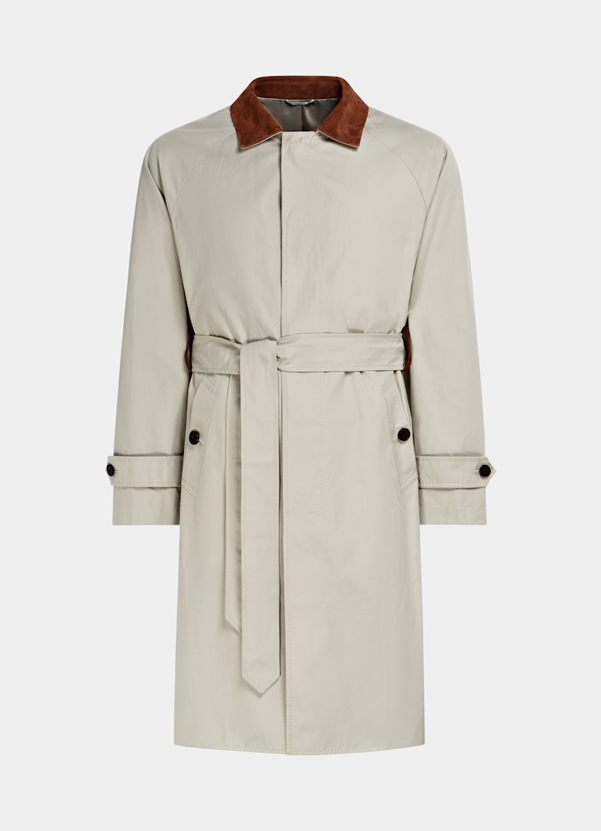 Sand Belted Trench Coat