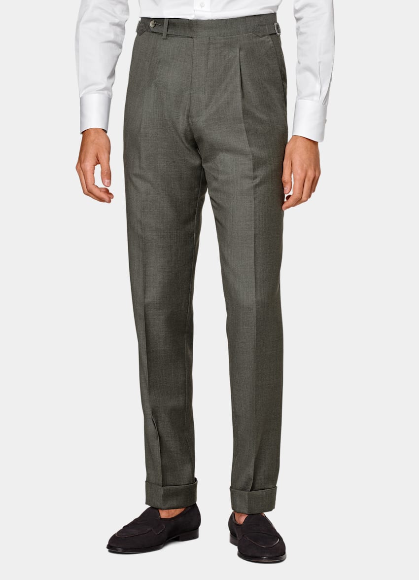 Dark Green Perennial Three-Piece Tailored Fit Havana Suit
