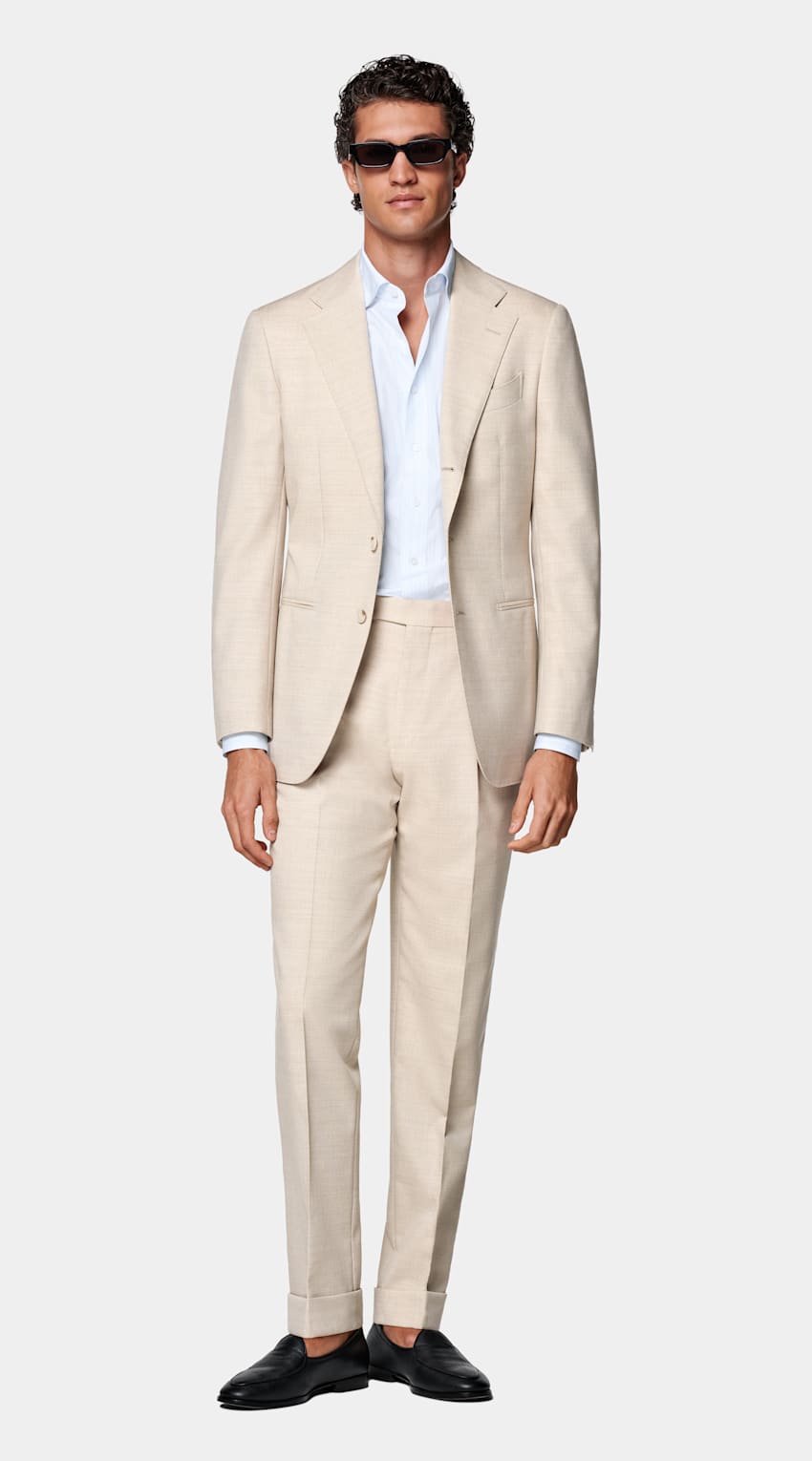 Sand Tailored Fit Havana Suit