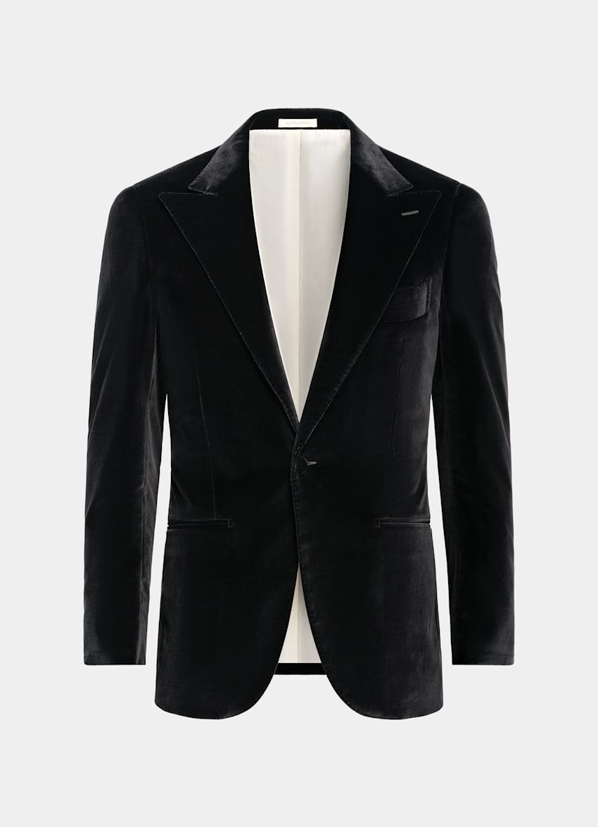 Black Tailored Fit Lazio Dinner Jacket