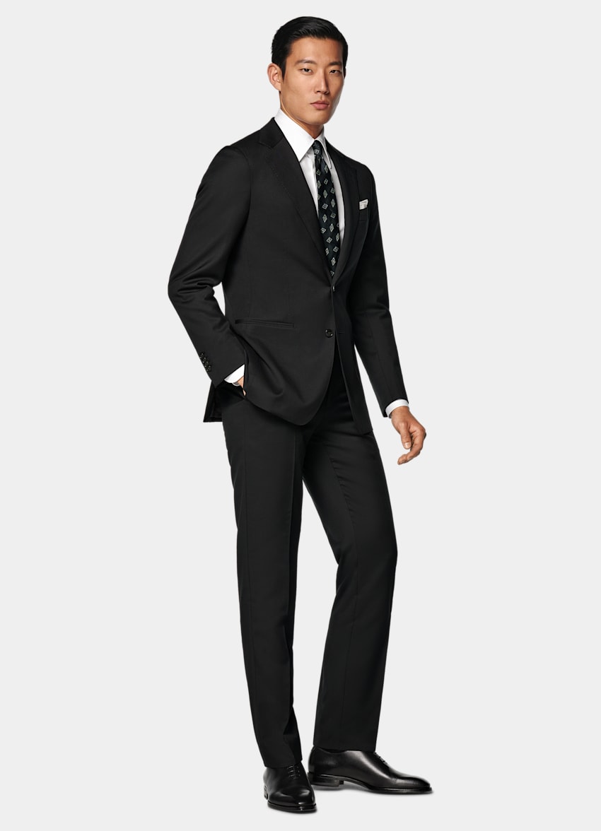 Black Perennial Tailored Fit Havana Suit