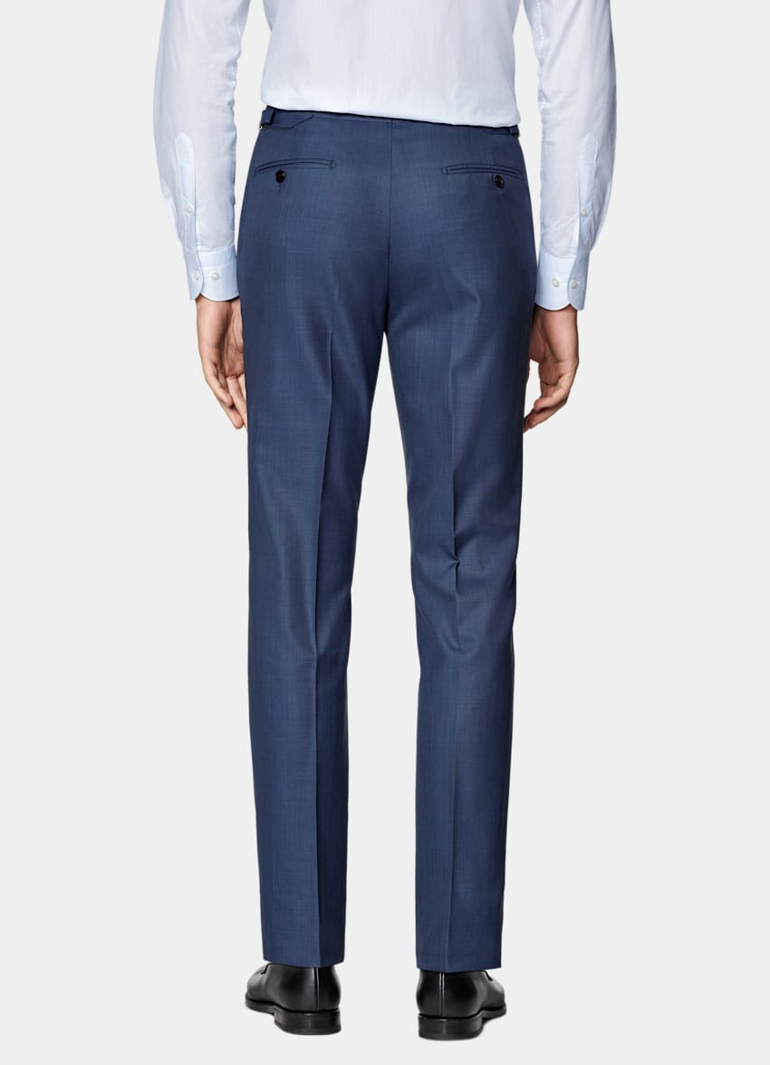 Mid Blue Tailored Fit Havana Suit