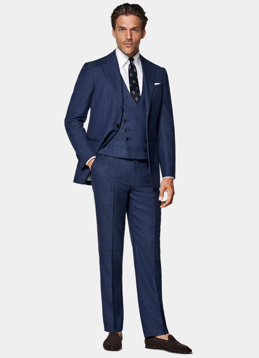 Mid Blue Custom Made Suit