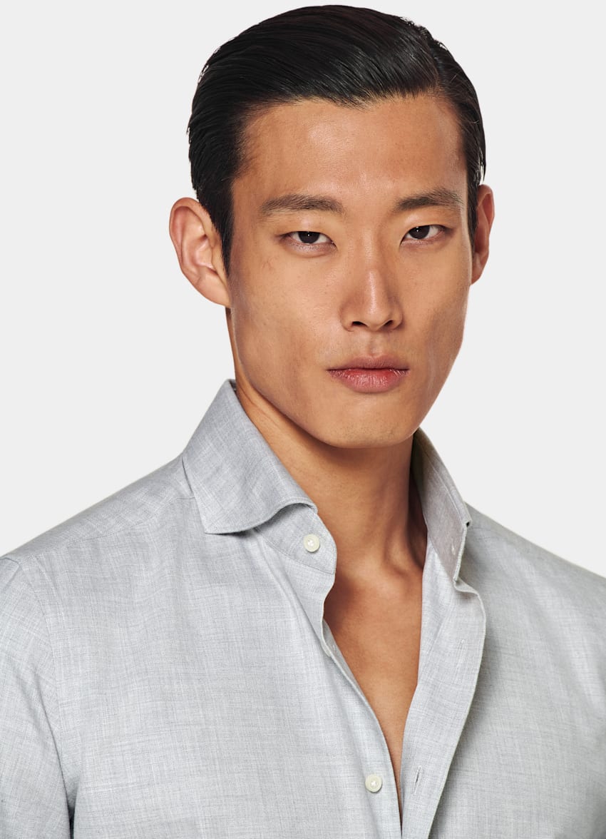 Light Grey Slim Fit Shirt