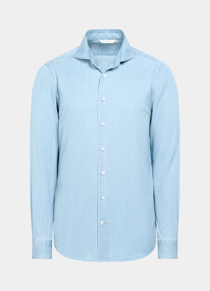 Light Blue Tailored Fit Shirt