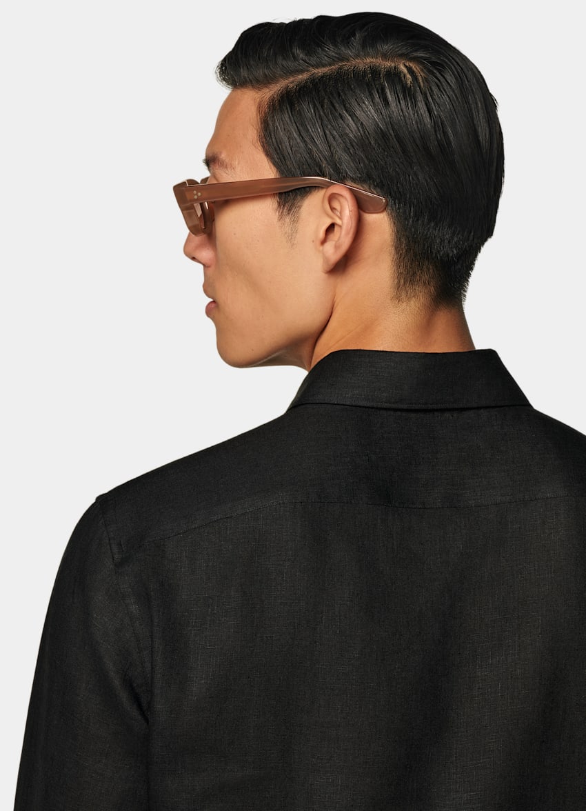 Black Tailored Fit Shirt