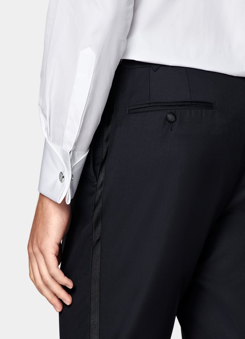 Navy Tailored Fit Lazio Tuxedo