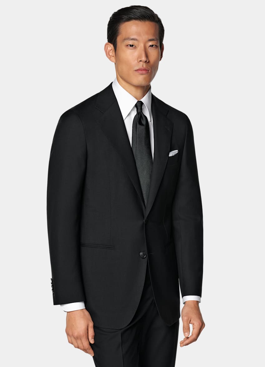 Black Tailored Fit Havana Suit