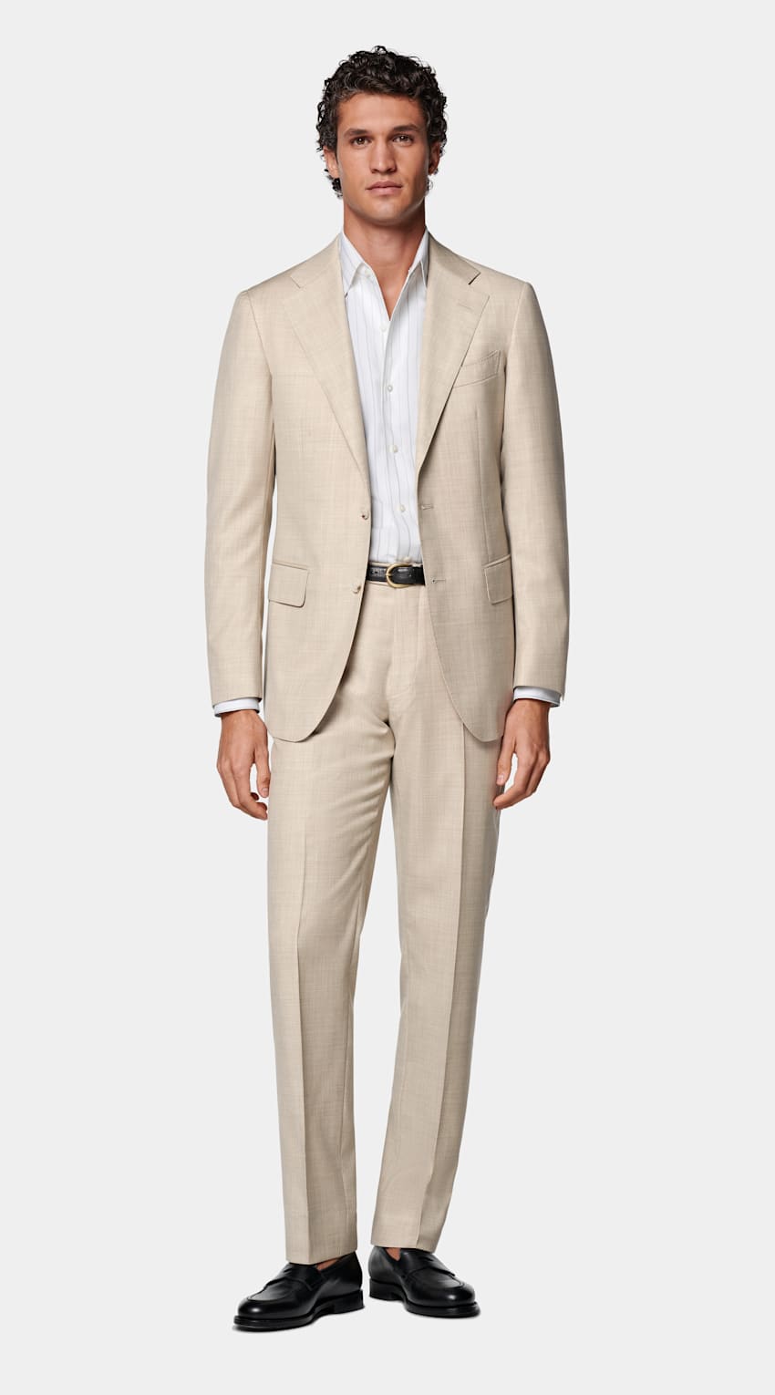Sand Tailored Fit Havana Suit