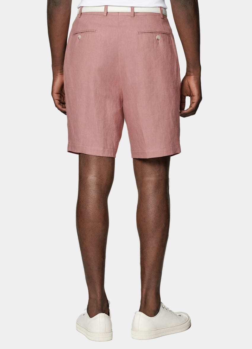 Pink Straight Leg Shorts