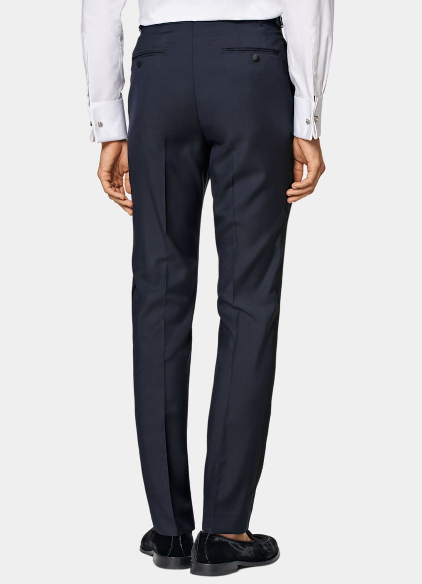 Navy Three-Piece Tailored Fit Lazio Tuxedo
