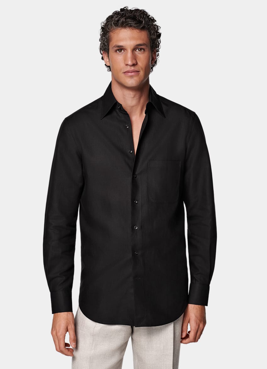 Black Relaxed Fit Shirt