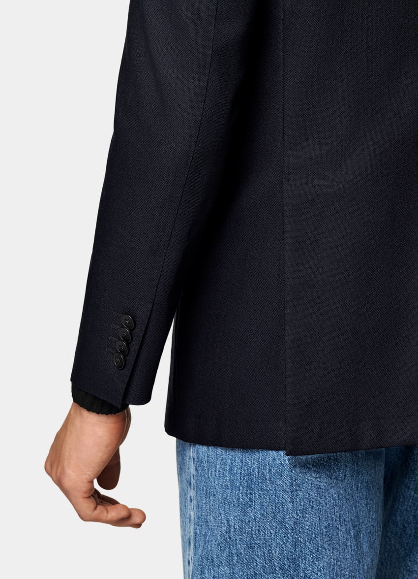 Navy Tailored Fit Havana Suit Jacket