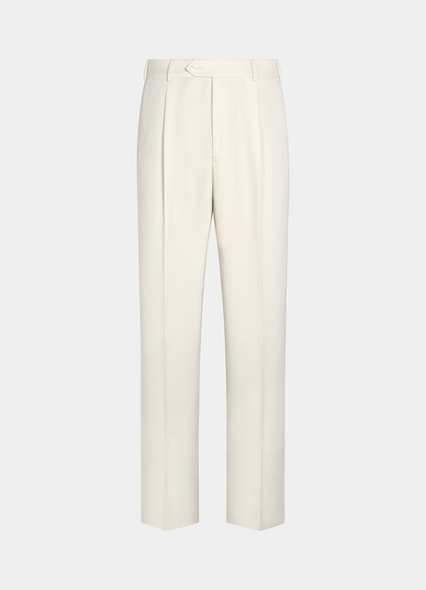 Off-White Wide Leg Straight Pants