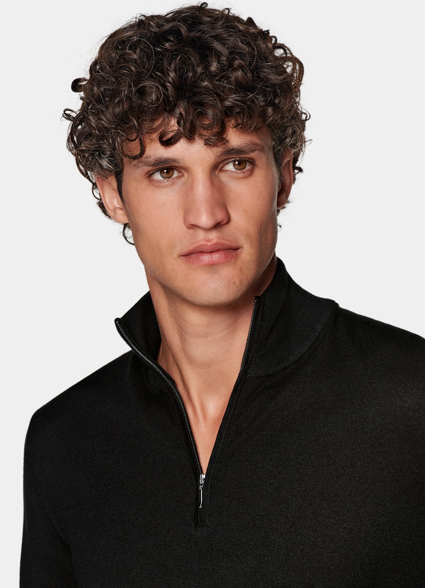 Black Half Zip