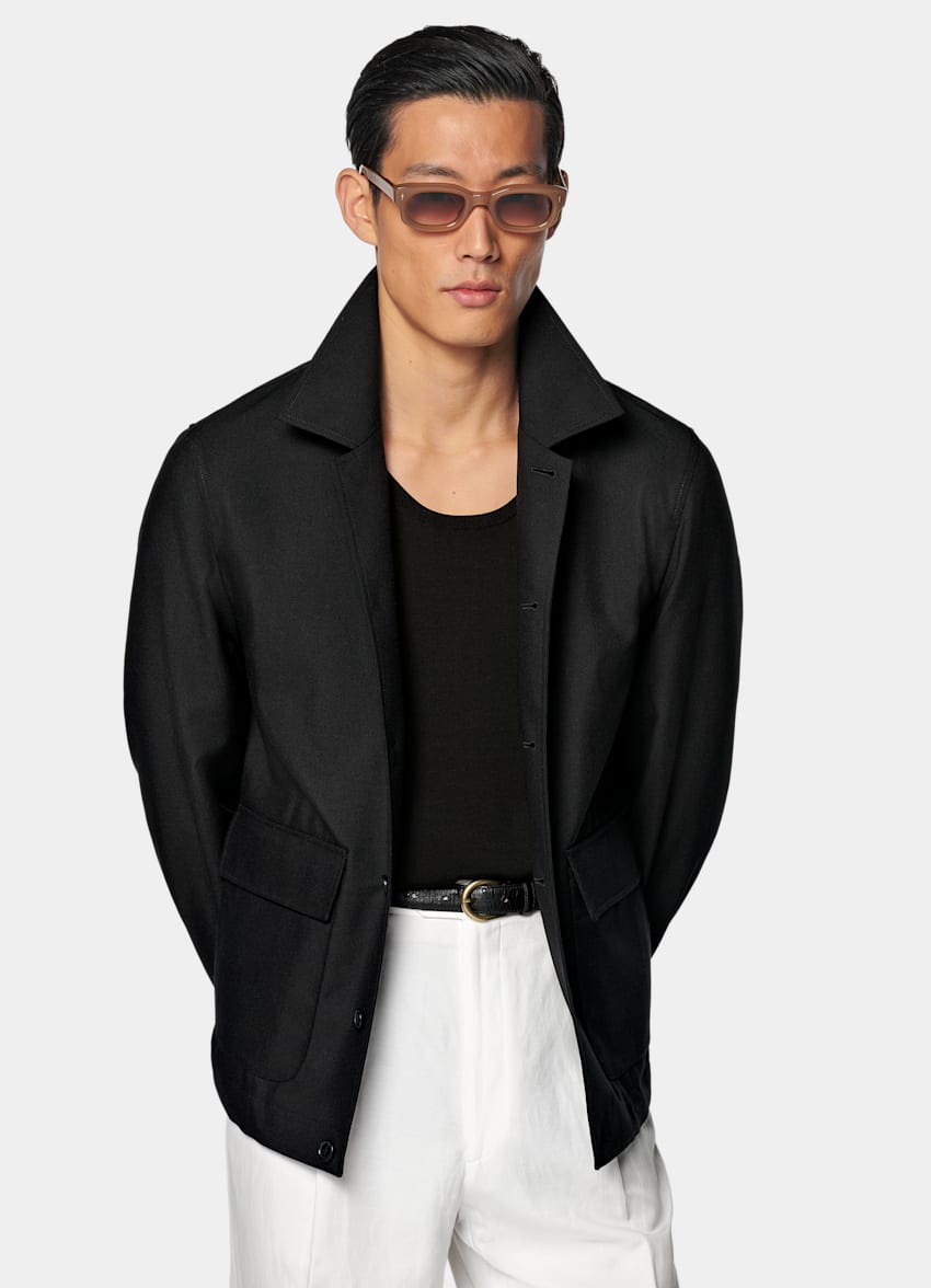 Black Bomber Jacket