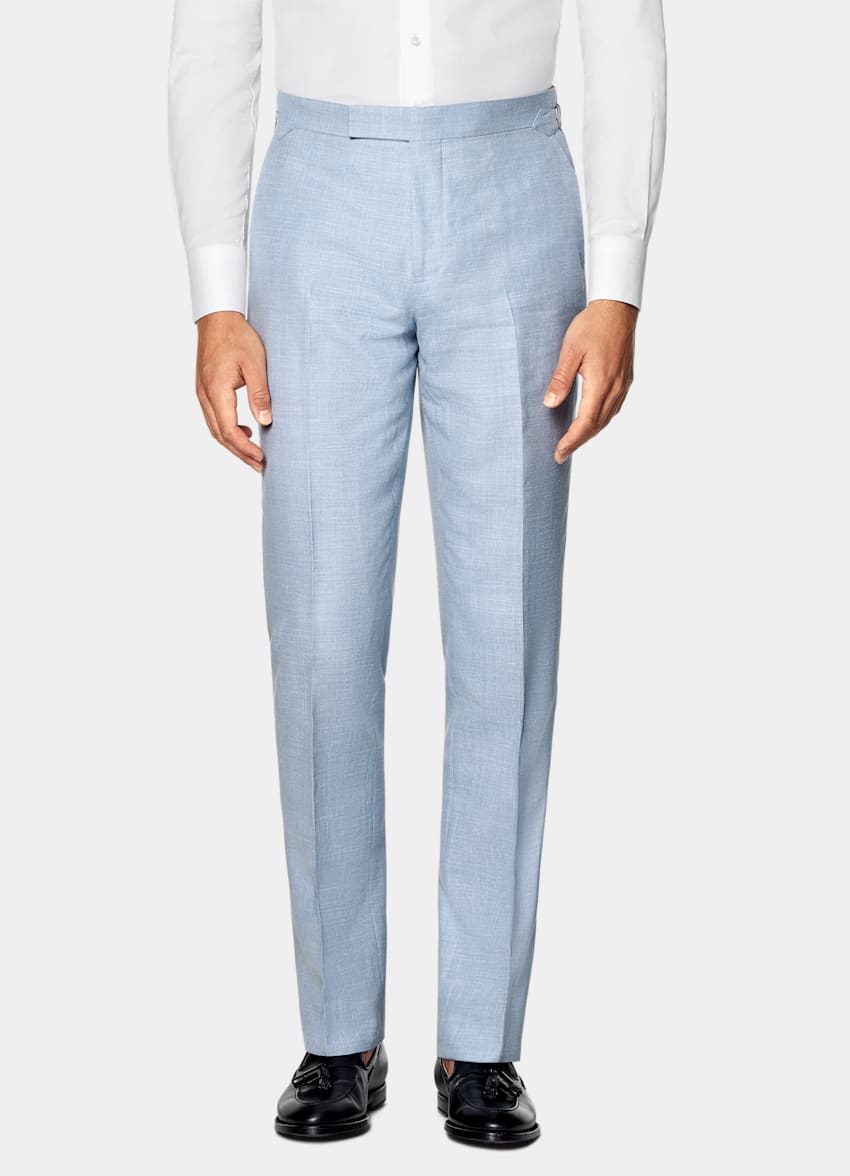 Light Blue Tailored Fit Havana Suit