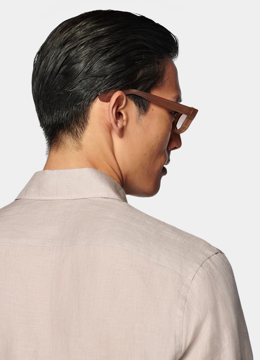 Light Brown Tailored Fit Shirt