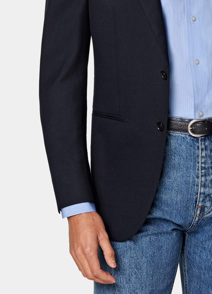 Navy Tailored Fit Havana Blazer