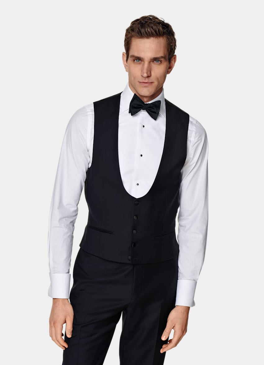 Navy Tuxedo Waistcoat
