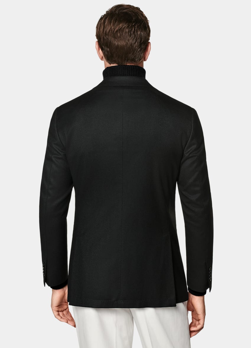Black Relaxed Fit Roma Suit Jacket