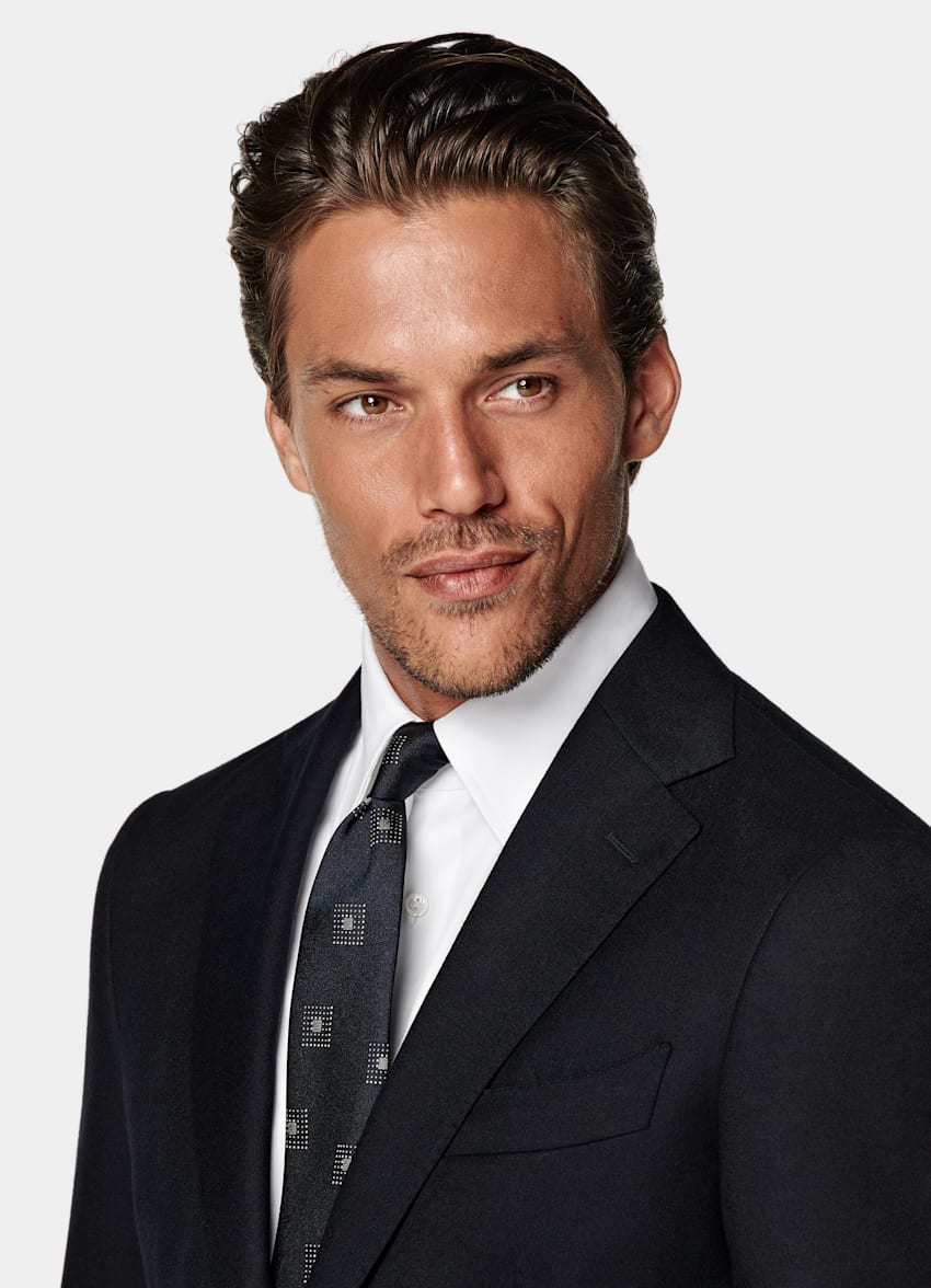 Navy Tailored Fit Havana Suit