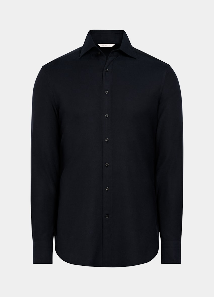 Navy Tailored Fit Shirt