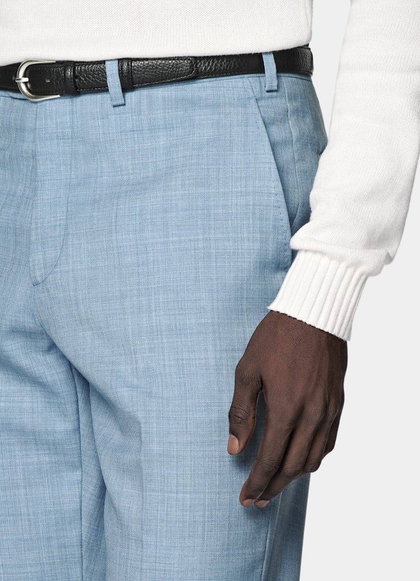 Light Blue Perennial Tailored Fit Havana Suit