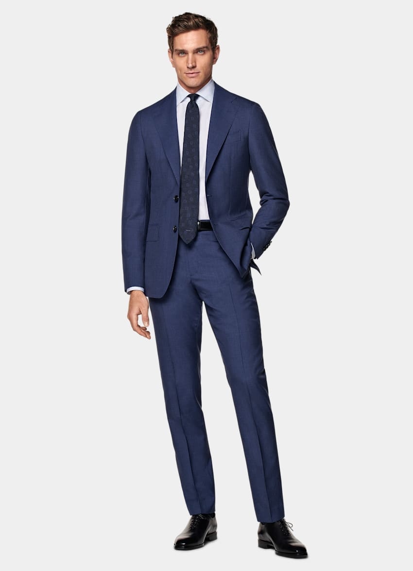 Mid Blue Custom Made Suit