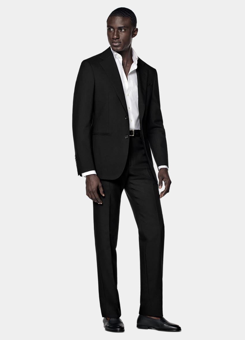 Black Tailored Fit Havana Suit