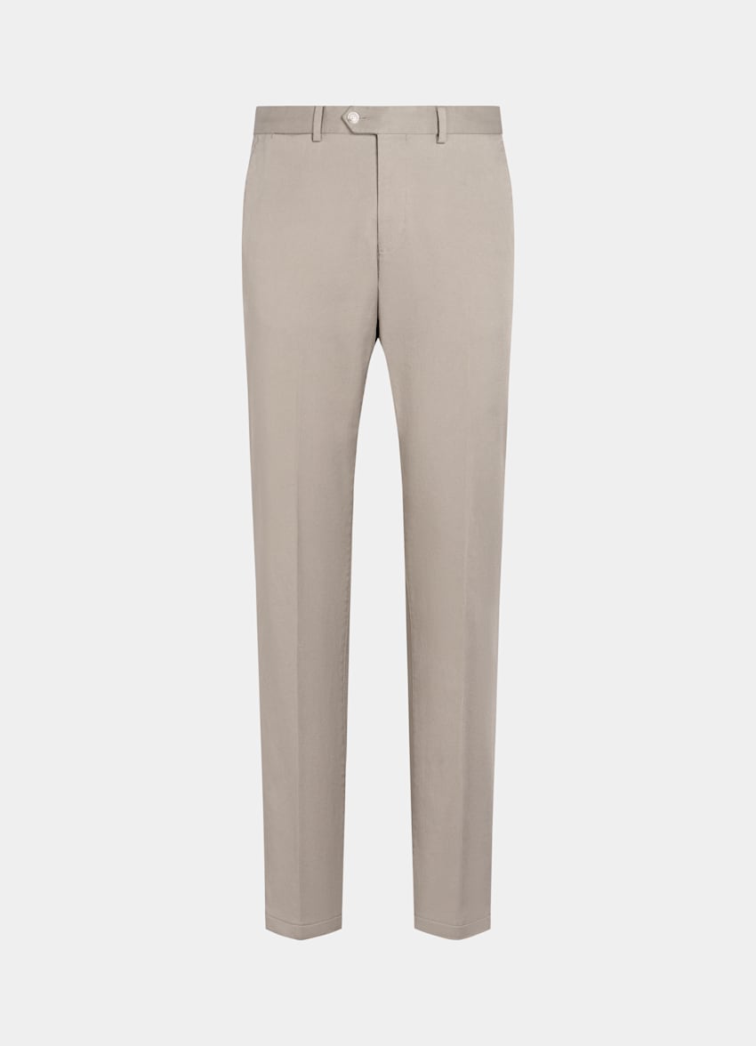 Dark Brown Slim Leg Straight Chinos