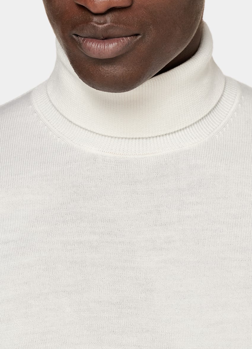 Off-White Merino Turtleneck