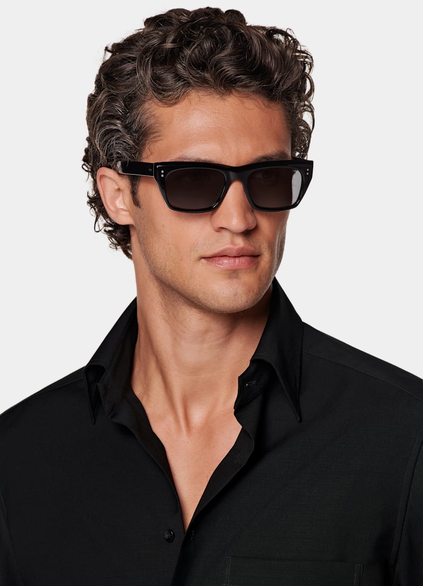 Black Tailored Fit Shirt