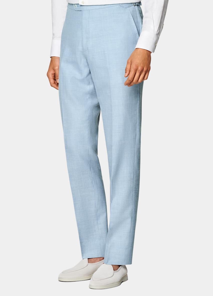 Light Blue Tailored Fit Havana Suit