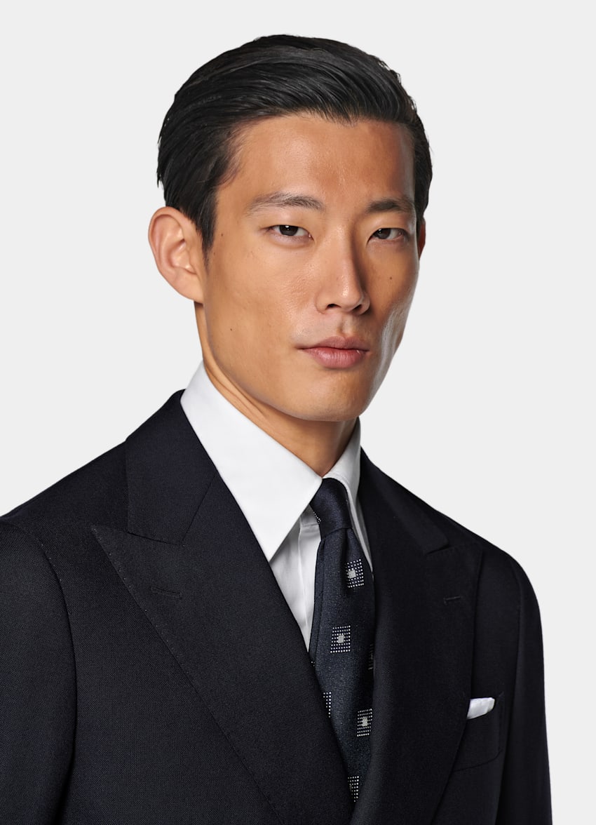 Navy Tailored Fit Havana Suit