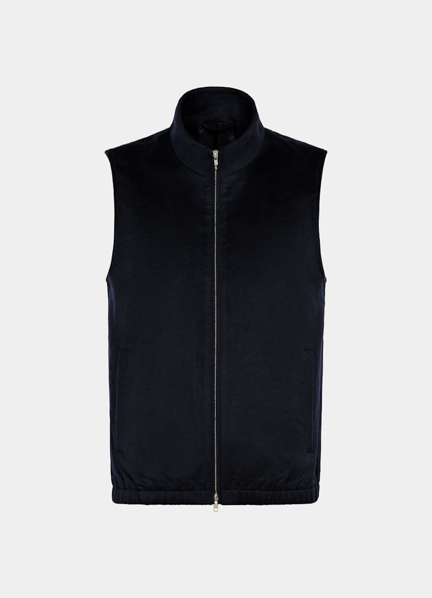 Mid Brown Zip Vest