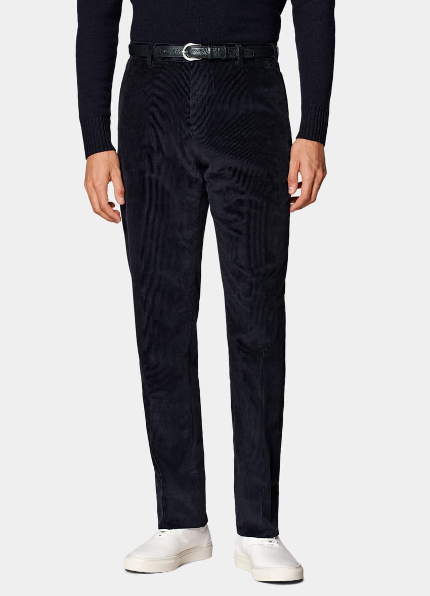 Navy Straight Leg Pants