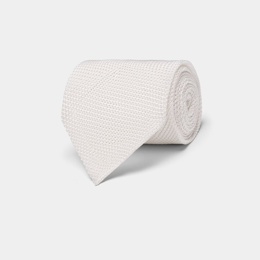 Off-White Grenadine Tie