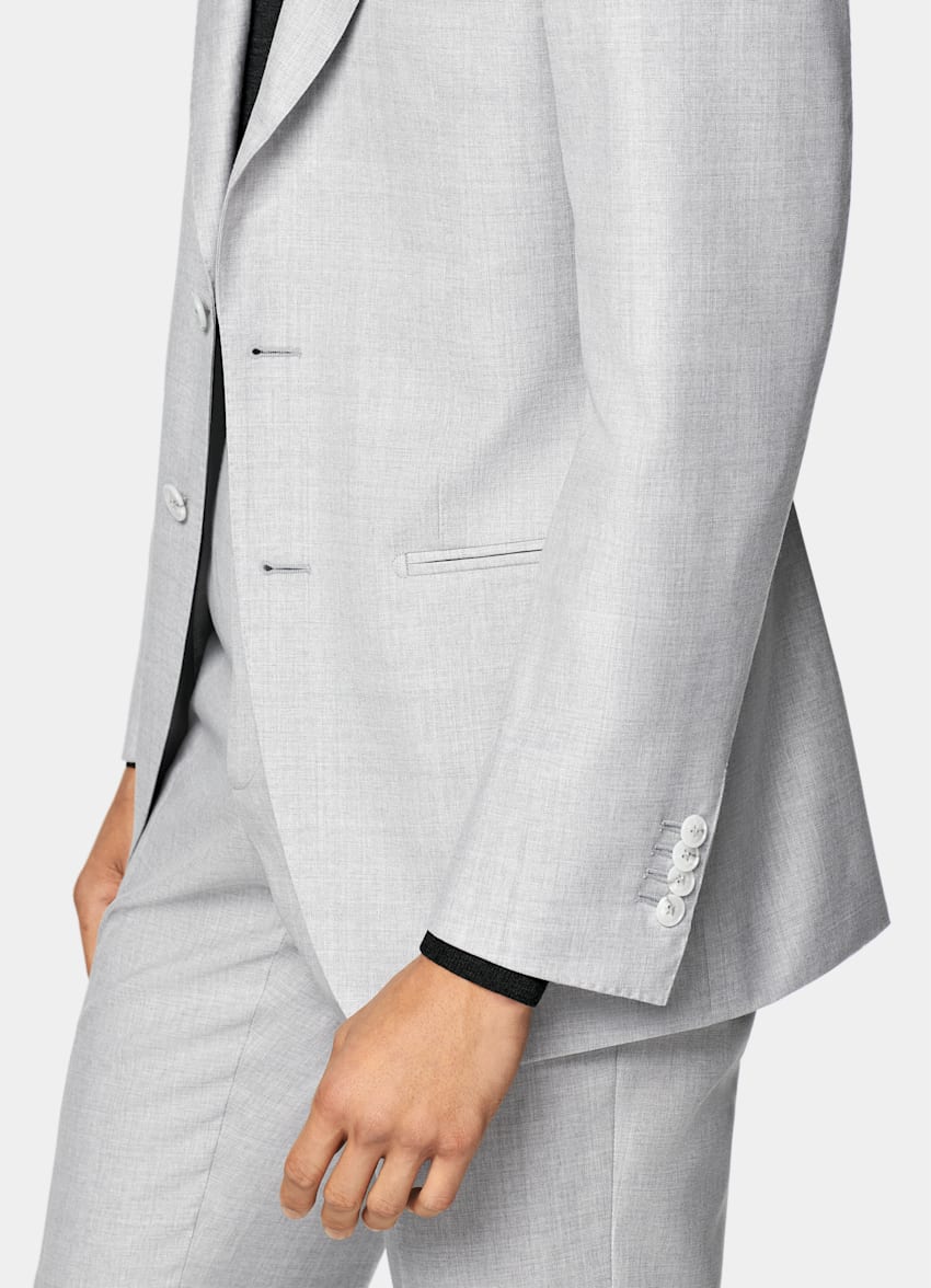 Light Grey Perennial Tailored Fit Havana Suit