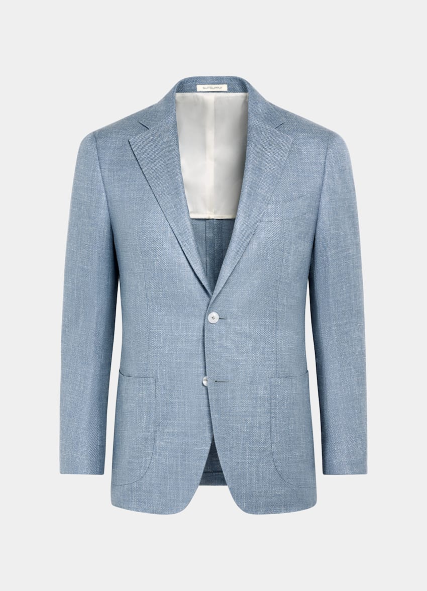 Light Blue Tailored Fit Havana Blazer