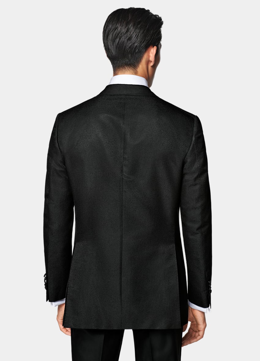 Black Tailored Fit Milano Dinner Jacket
