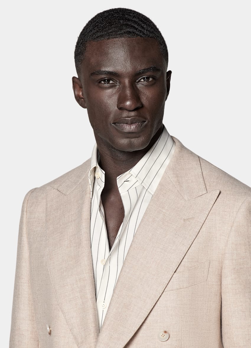 Sand Tailored Fit Milano Suit