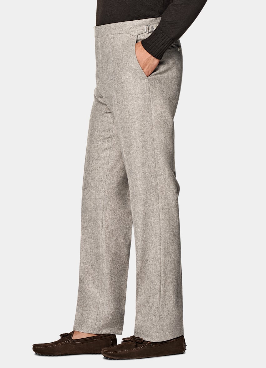 Taupe Straight Leg Pants