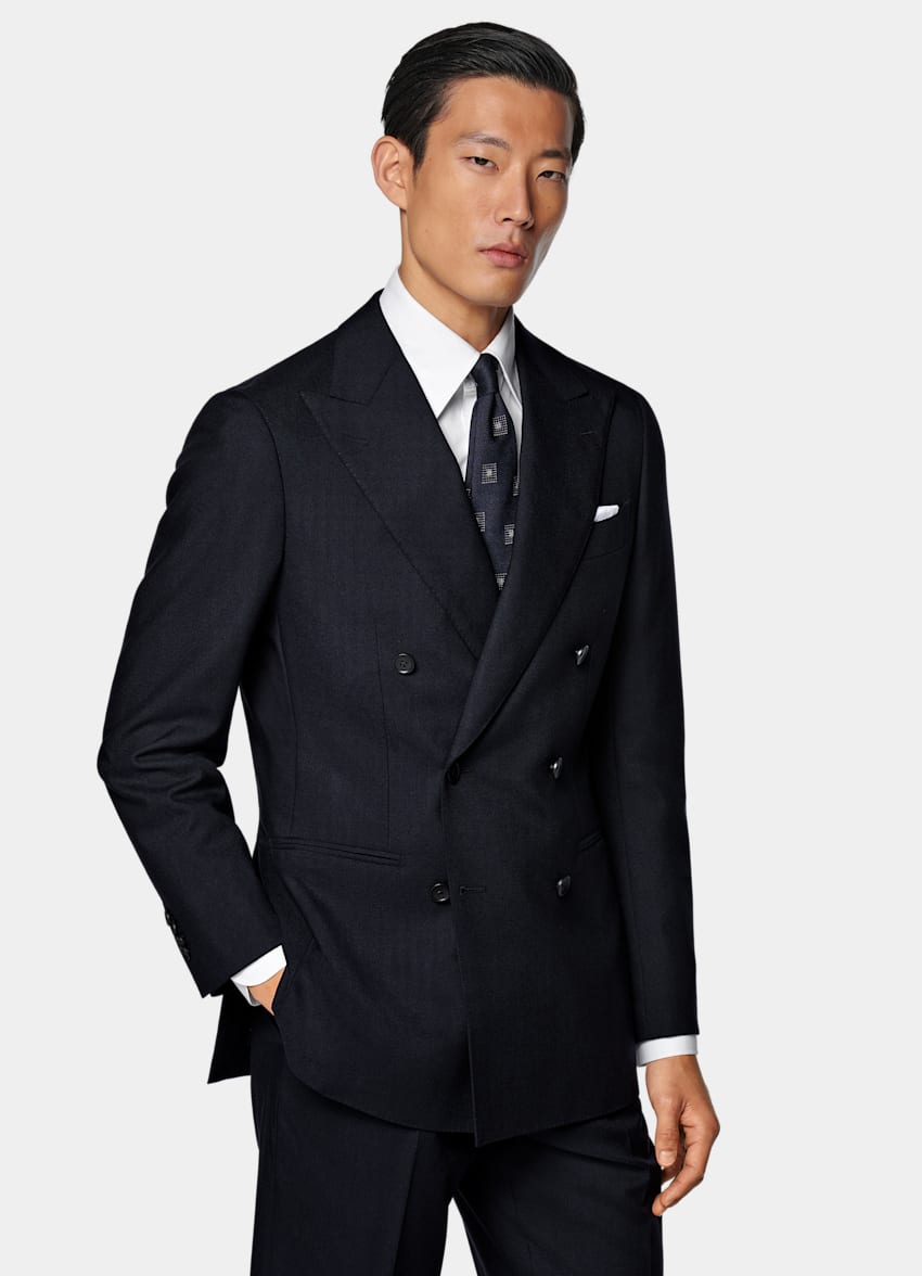 Navy Tailored Fit Havana Suit
