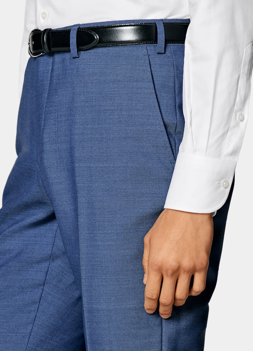 Mid Blue Perennial Tailored Fit Havana Suit