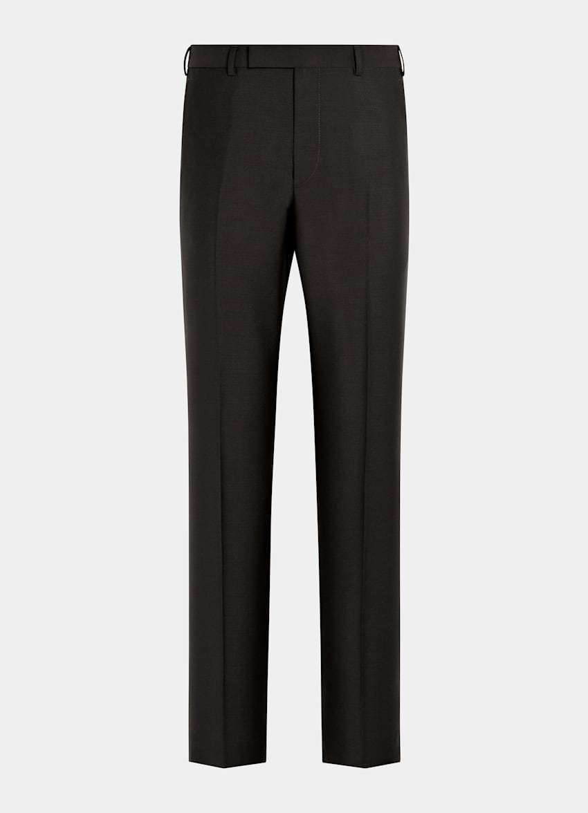 Dark Brown Tailored Fit Milano Suit